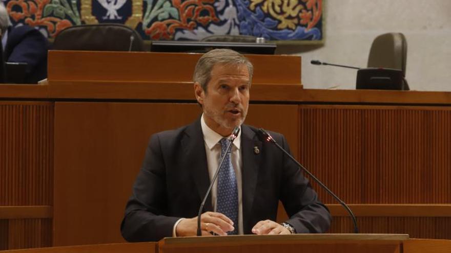 Daniel Pérez Calvo, durante una intervención en las Cortes de Aragón. | ANDREEA VORNICU