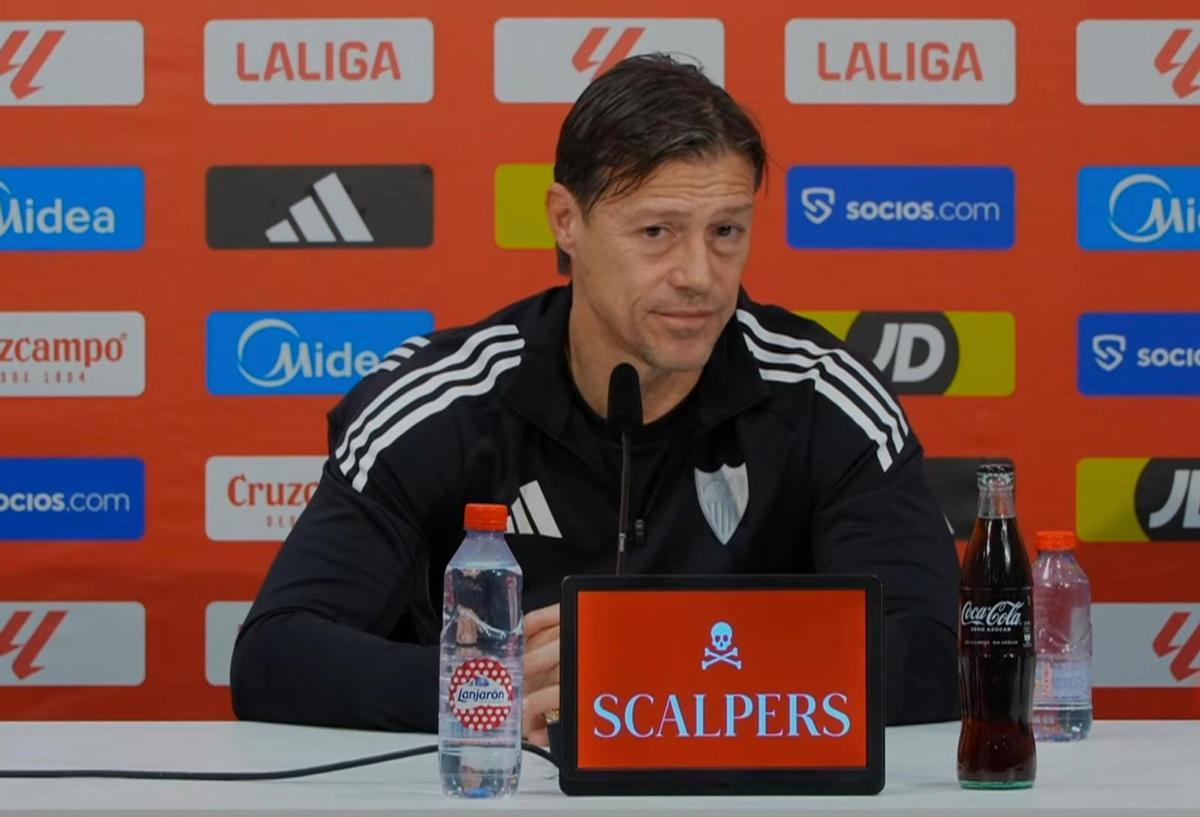 Matías Almeyda, en la rueda de prensa previa al Getafe-Sevilla