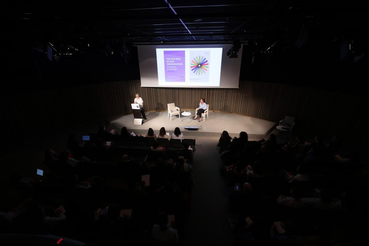 Morris en las Jornadas de Sostenibilidad en el Macba.