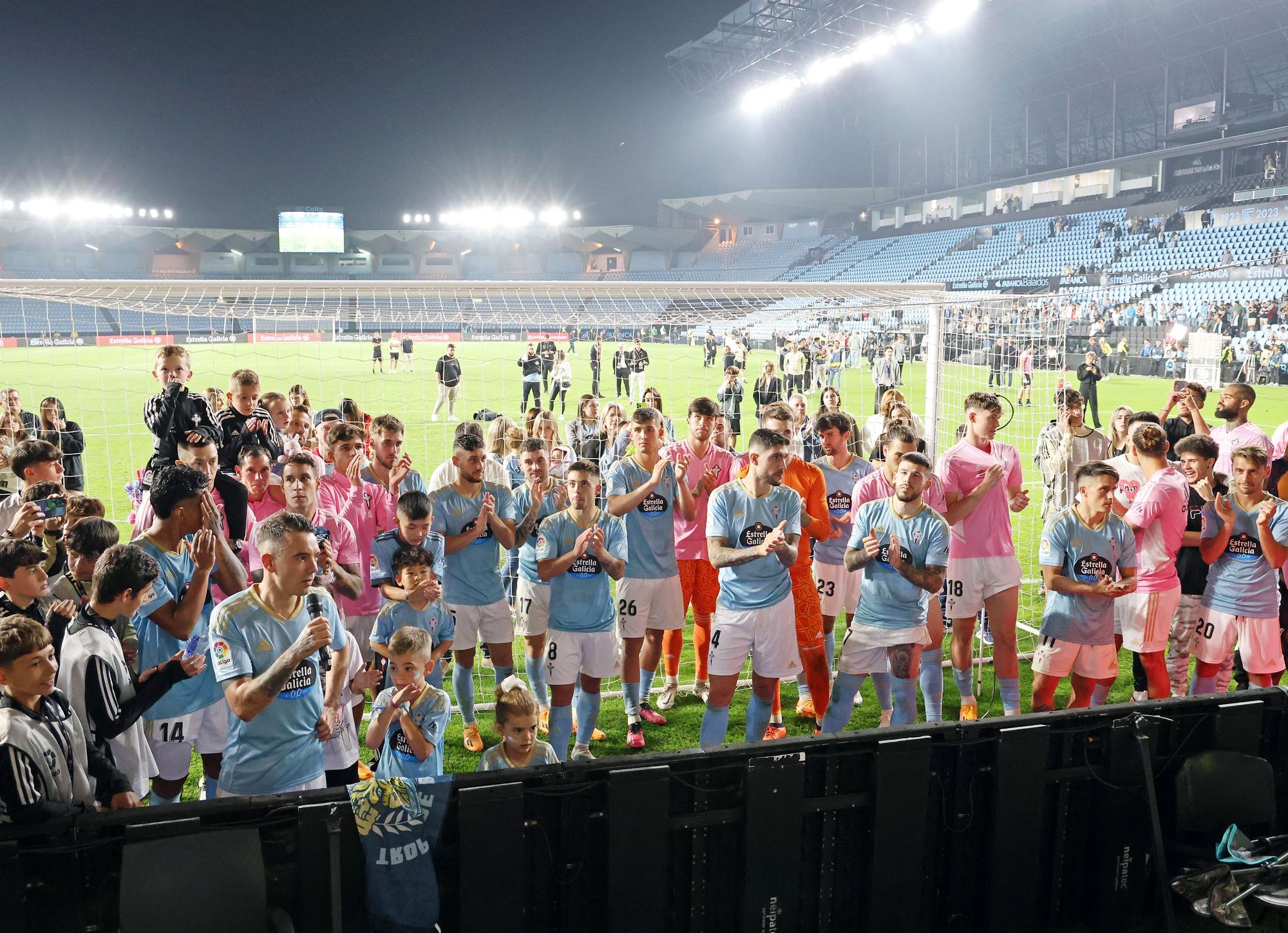 Lágrimas de felicidad en Balaídos: otro final de temporada agónico del Celta