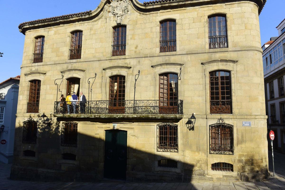 Casa Cornide, este lunes, en el día de su apertura al público.