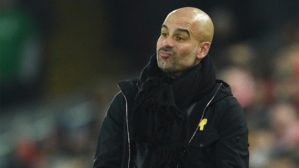 Josep Guardiola, entrenador del Manchester City