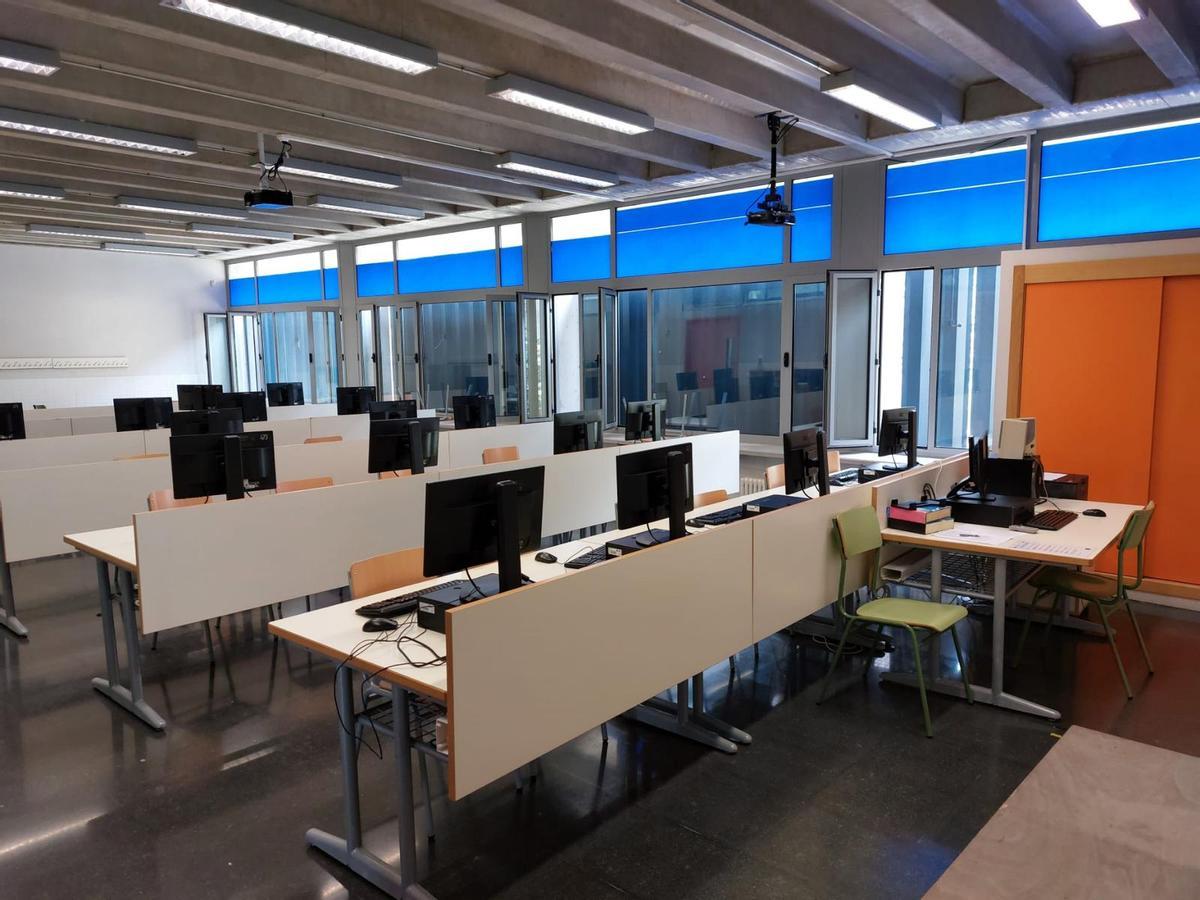 Aula actual del instituto Ies La Valldigna