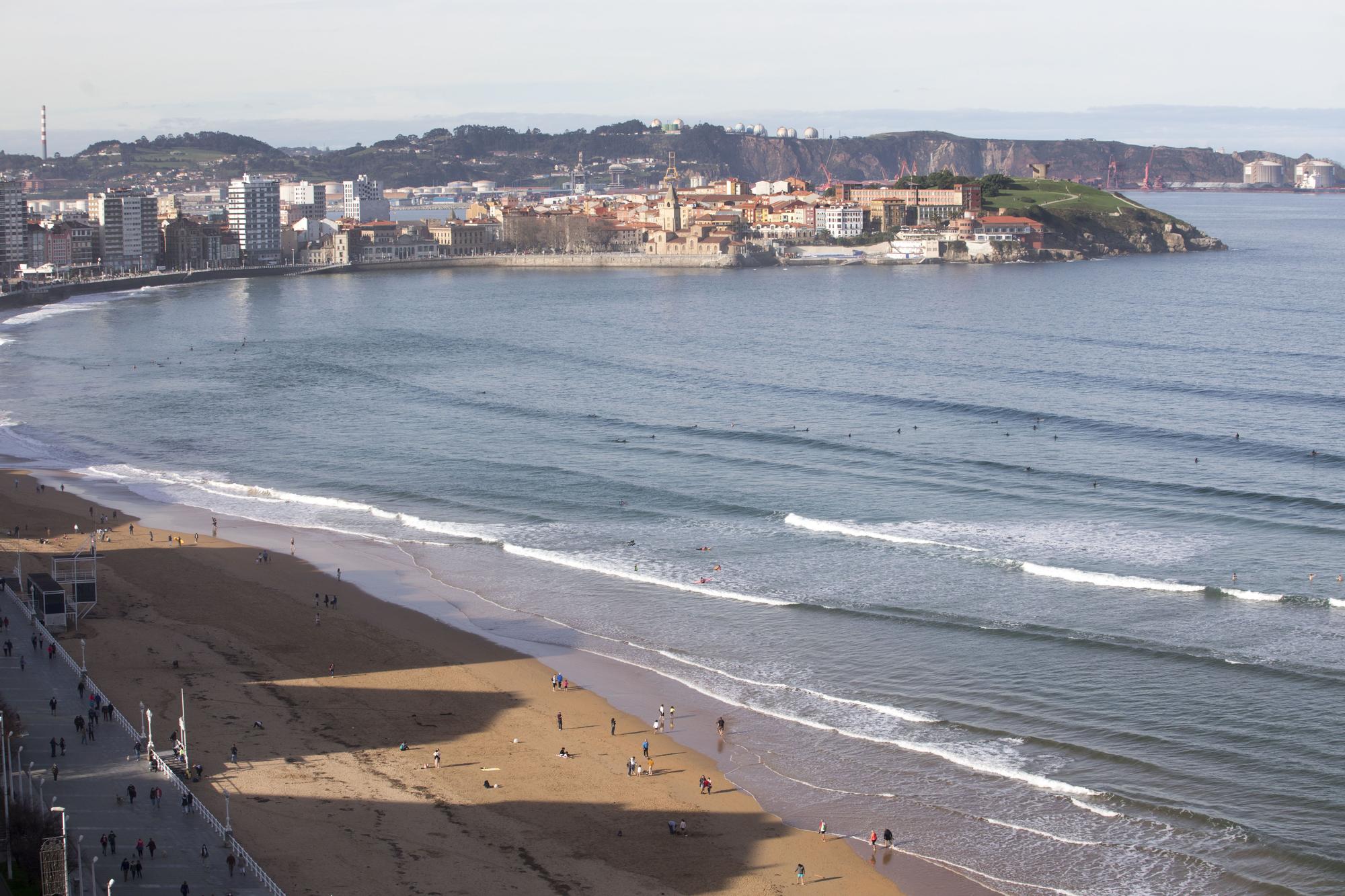 En imágenes: Así se ve Gijón desde el aire