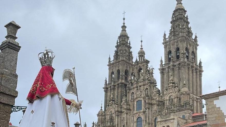 Los zamoranos arropan a la Virgen de la Concha en su peregrinación a Santiago