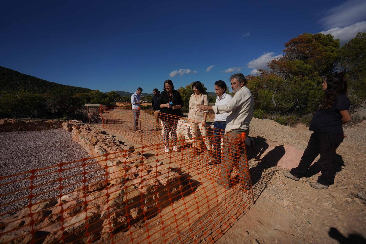 Las obras de museización de sa Caleta, en imágenes Las obras de museización de sa Caleta, en imágenes