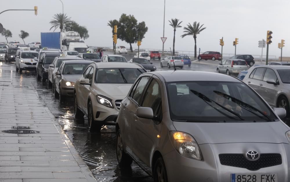 Jornada en Palma marcada por la lluvia