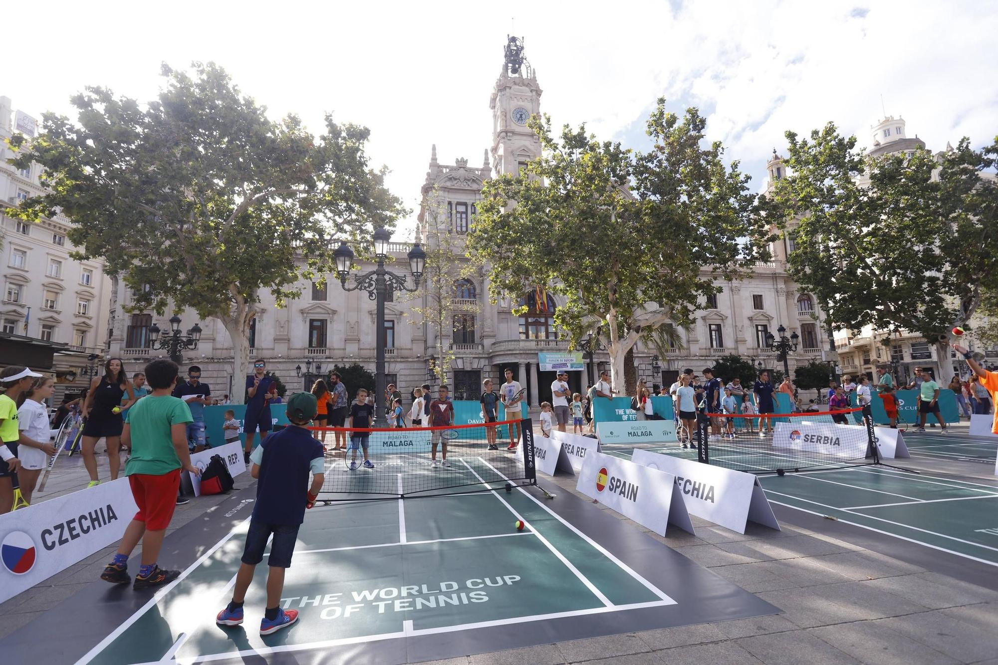 Fiesta del tenis en València por la Copa Davis