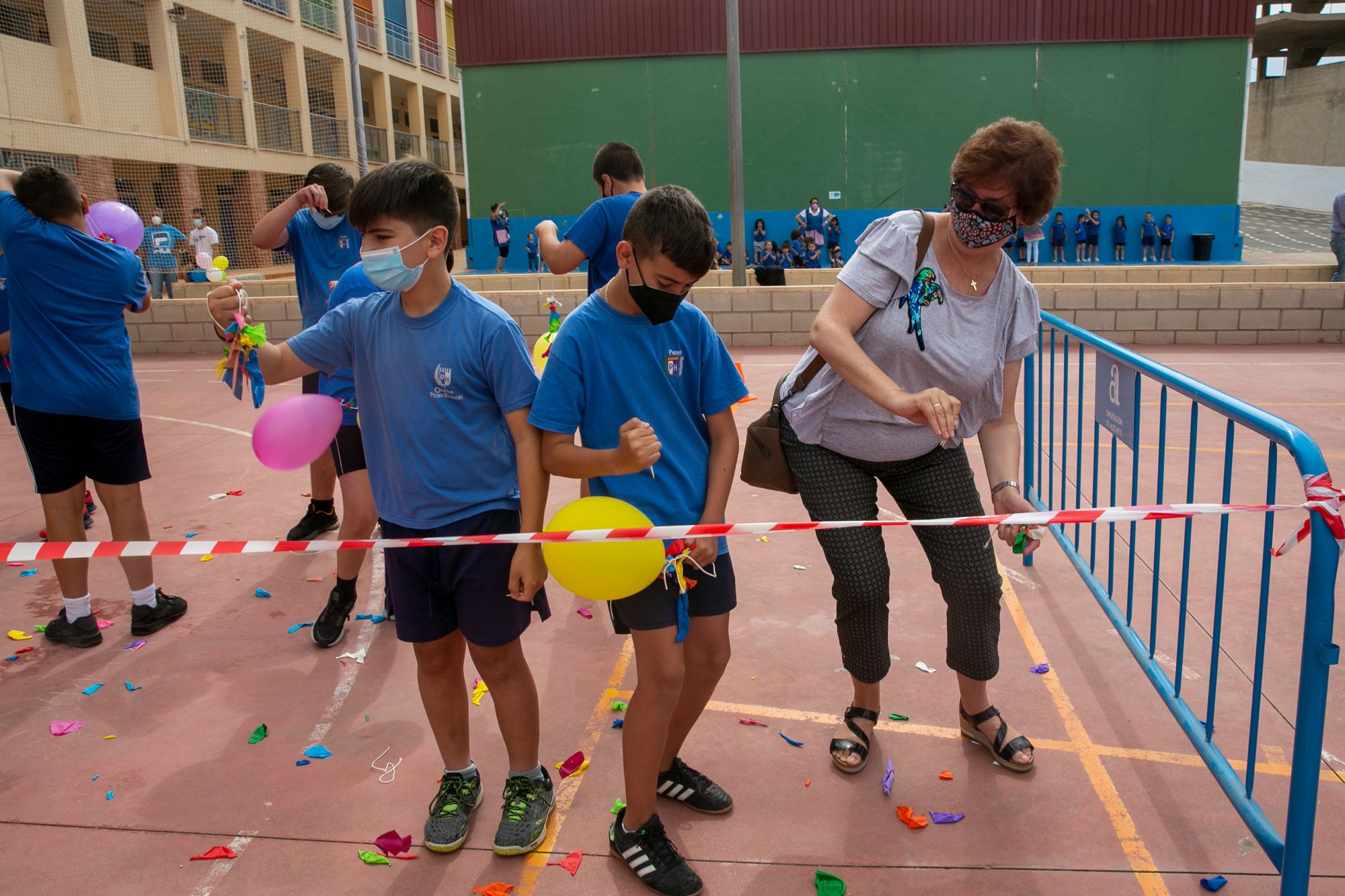 "Globotá" en el colegio Pedro Herrero en homenaje a las Hogueras.