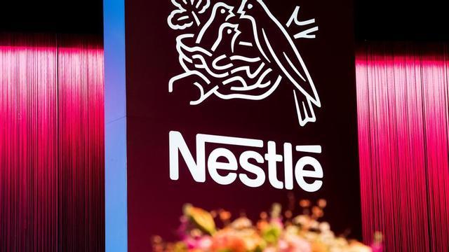 Un cartell de Nestlé.
