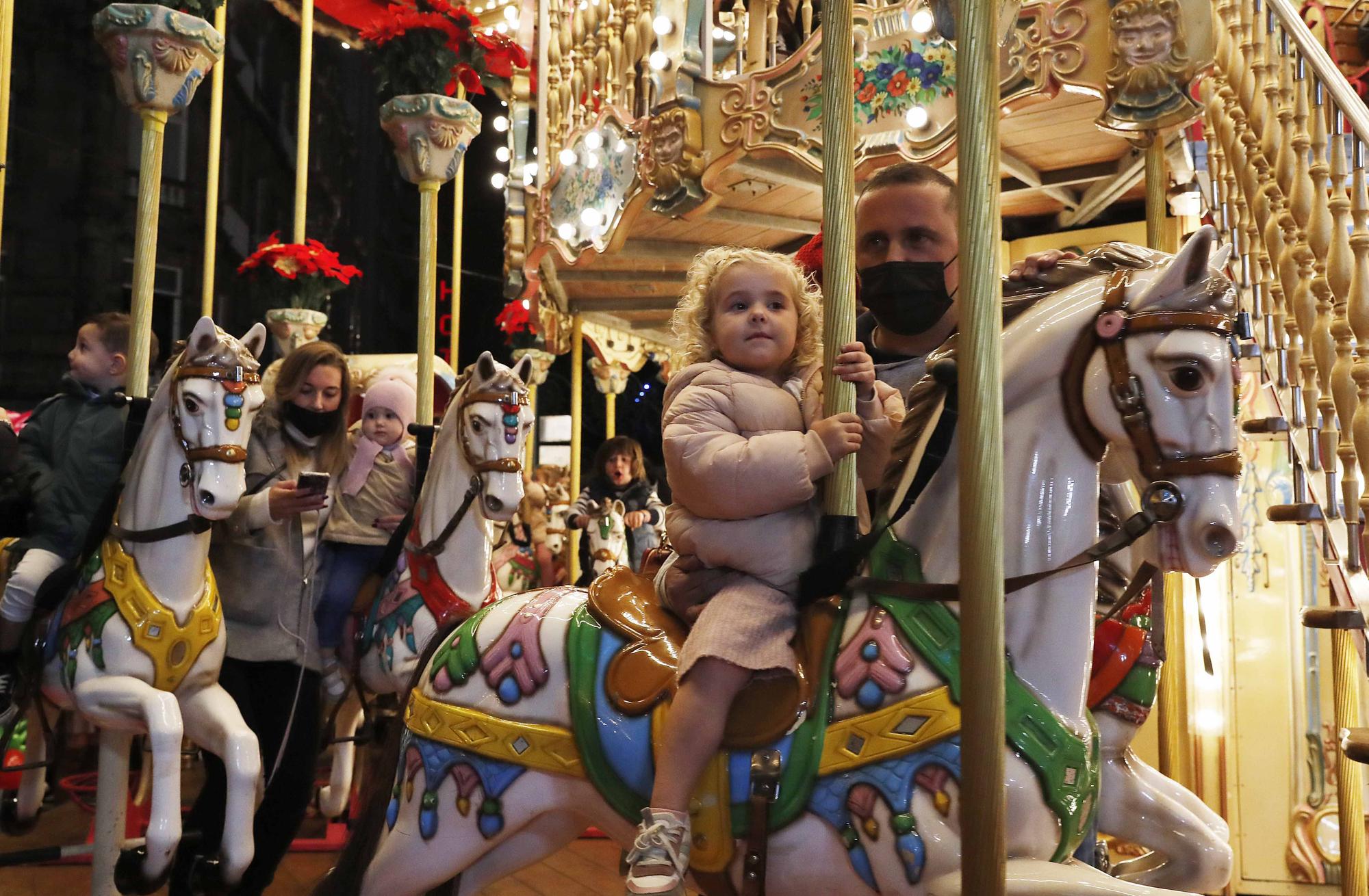 Las mejores imágenes del encendido de la Navidad en Vigo