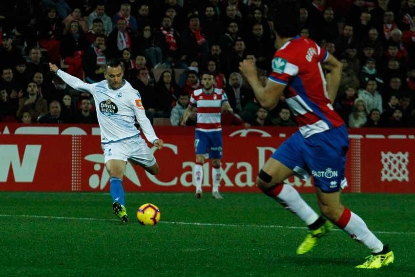 El Deportivo consigue en Granada la trascendental victorial para las aspiraciones blanquiazules al final de temporada. LOF