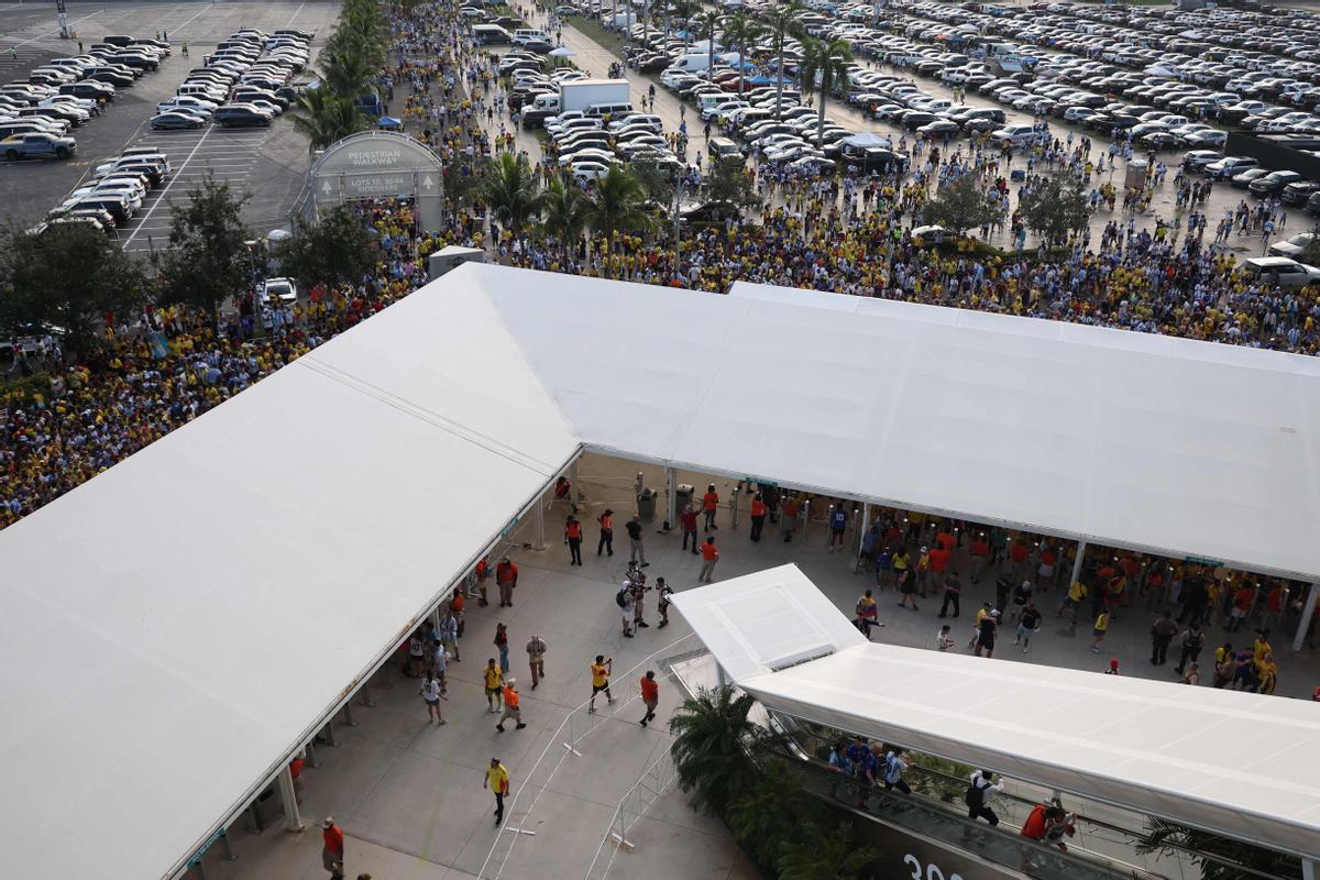 Los incidentes en el estadio de la final de la Copa América