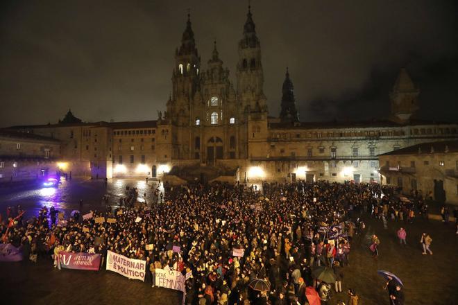 Manifestaciones 8M en Santiago de Compostela