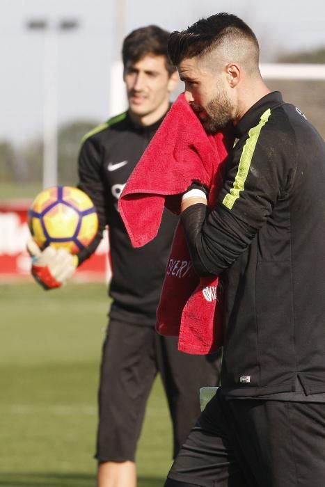 Entrenamiento del Sporting de Gijón