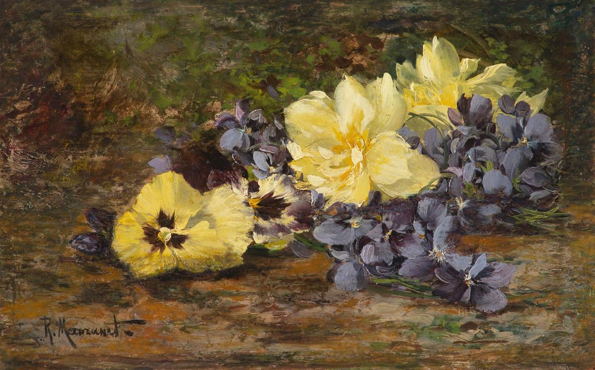 Manzanet Violetas con pensamientos, de Ricardo Manzanet.