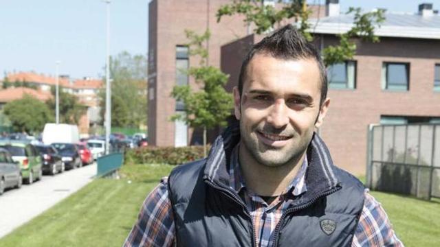 Cristian Bustos, ayer, en Viesques.