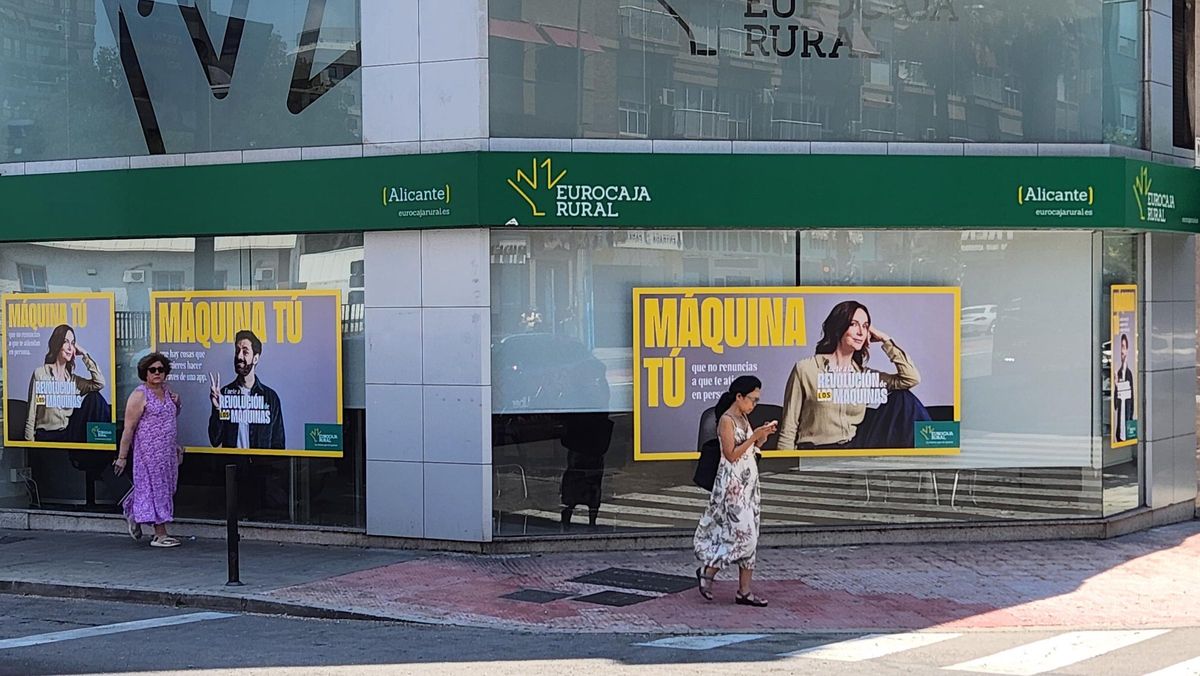 Una de las sucursales de Eurocaja Rural en Alicante.
