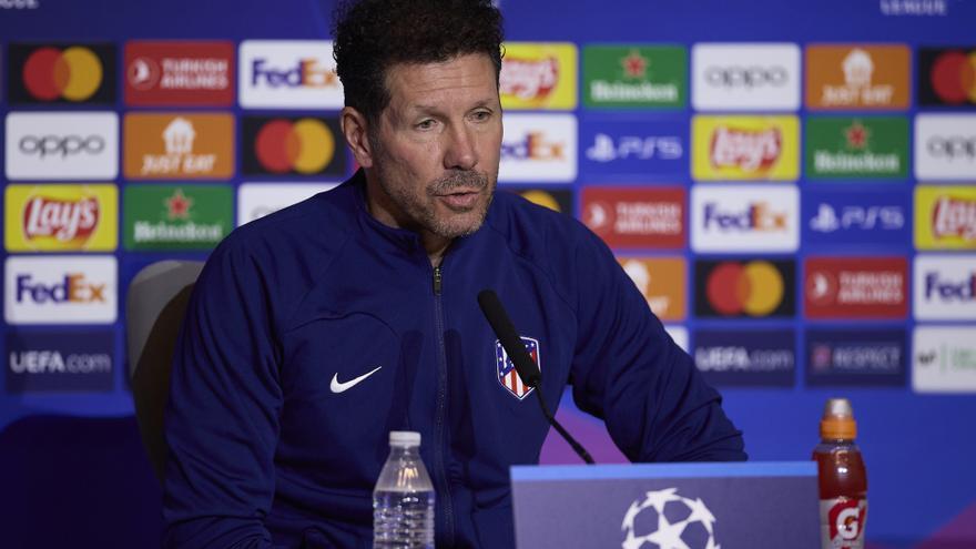 Simeone: &quot;El Borussia Dortmund es el equipo más intenso de la Champions, necesitamos al mejor Griezmann&quot;