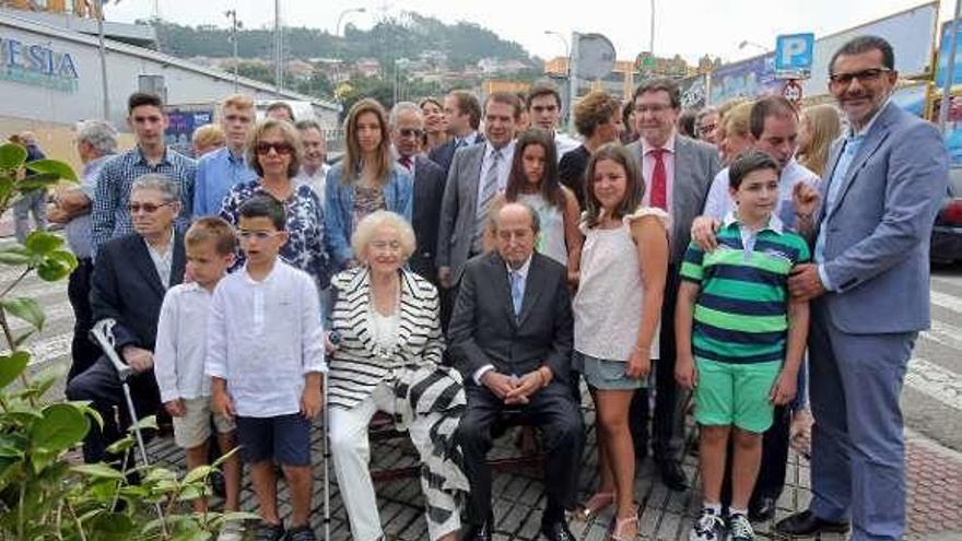 Inauguración de la calle Ventura González Prieto, en Vigo.