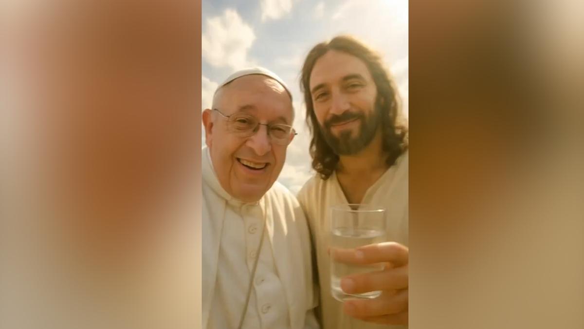 Se viraliza el vídeo creado con IA del Papa Francisco y Jesús