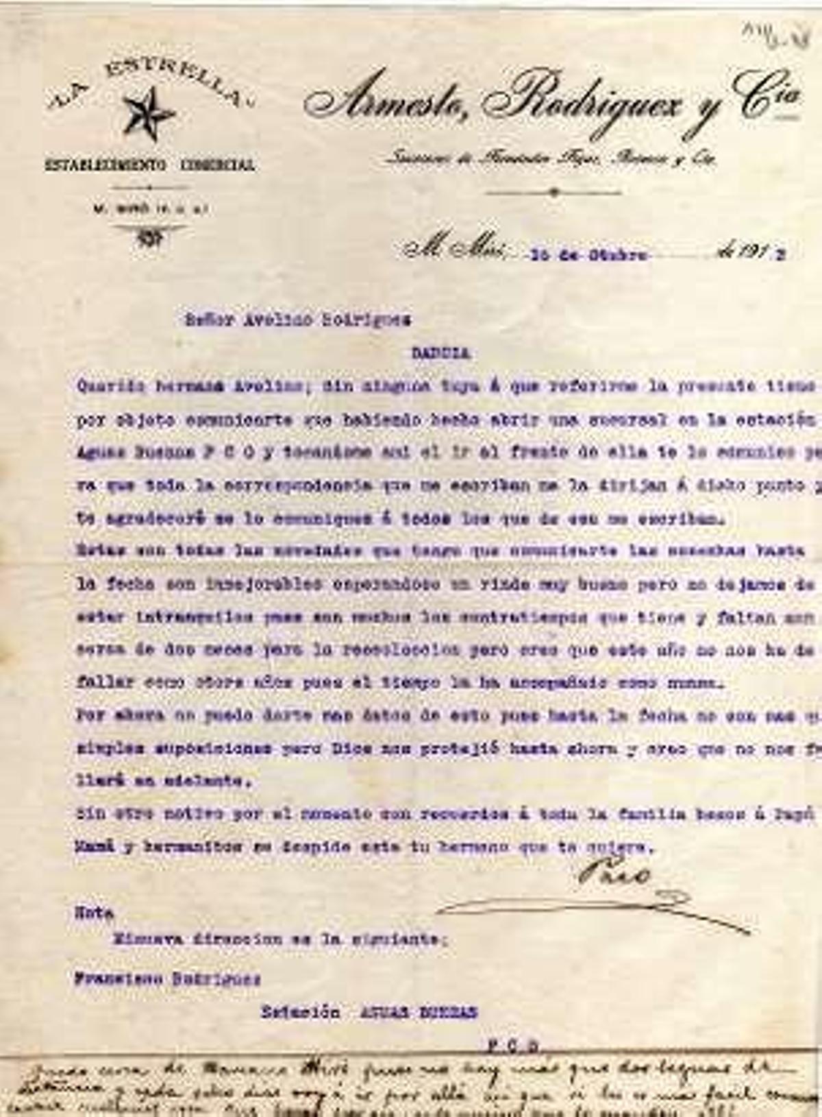 Un océano epistolar