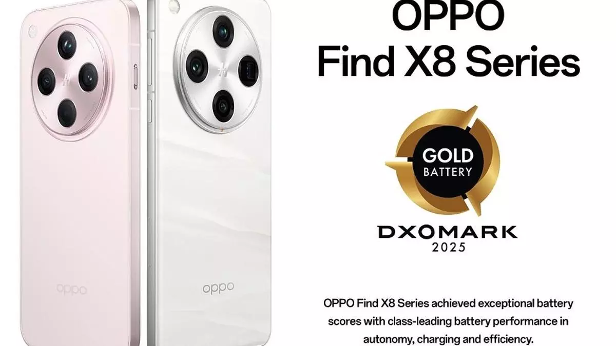 OPPO Find X8 y Find X8 Pro, l赤deres en autonom赤a: consiguen el sello Gold Battery 2025 de DXOMARK
