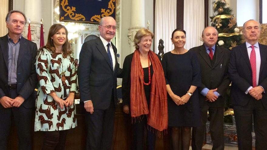 De la Torre, durante la entrega del X Premio de Novela de Málaga.