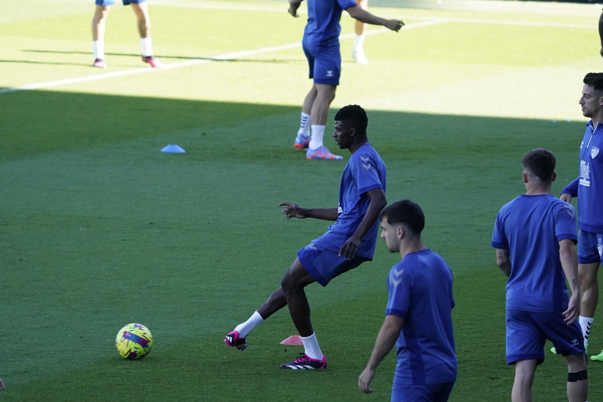 El Málaga CF regresa a los entrenamientos tras su victoria ante el Cartagena