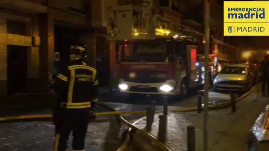 Heridas dos personas en el incendio de su vivienda en Madrid