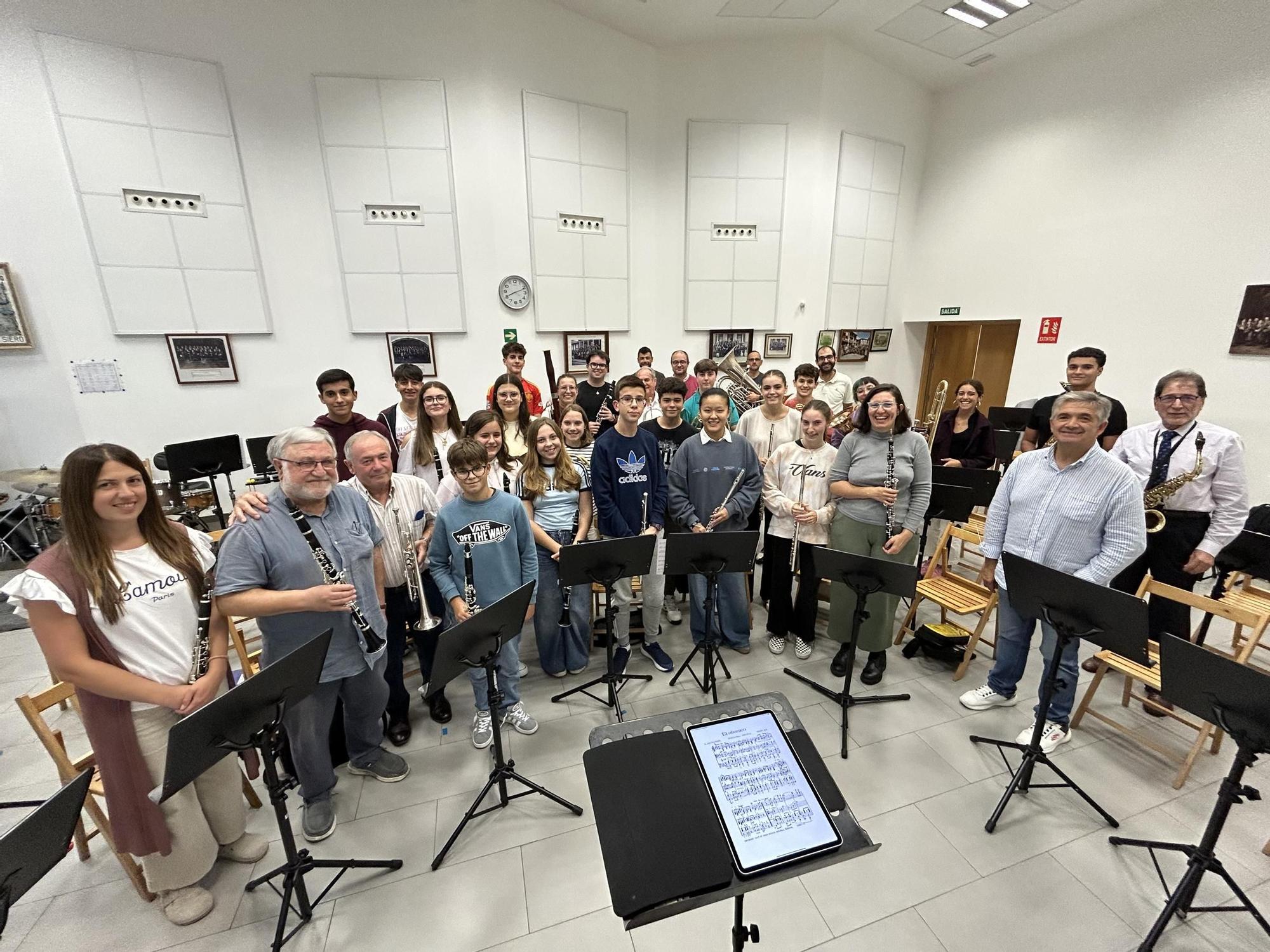 Ensayo de la Banda de Música de Siero
