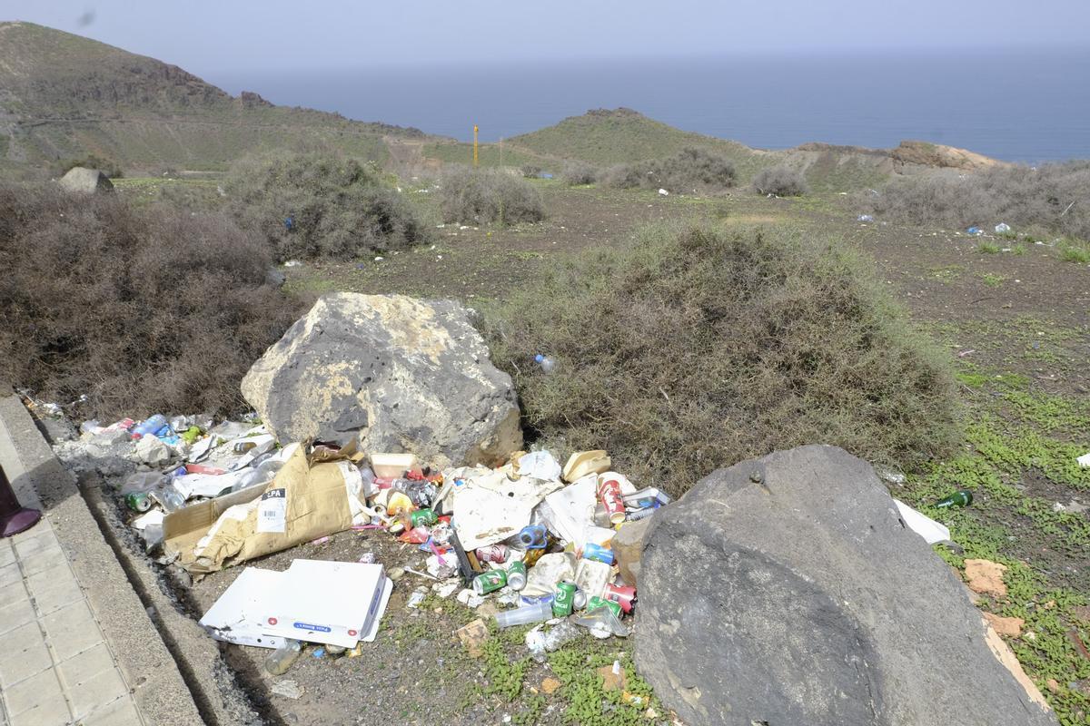Aquí se produjo el accidente múltiple en Gran Canaria Aquí se produjo el accidente múltiple en Gran Canaria