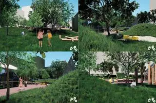 La transformación del patio del colegio María Barbeito en A Coruña: del cemento a zonas verdes, huerto y áreas de juegos