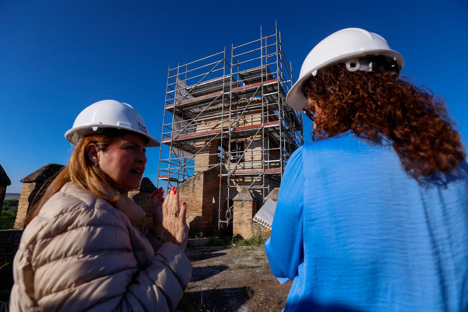 La restauración de la Torre del Homenaje y de la cubierta del Salón de Mosaicos
