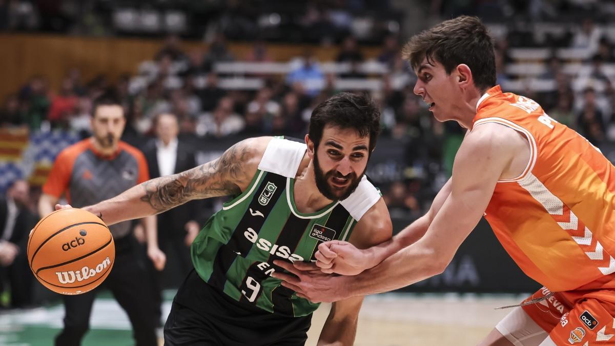 Ricky Rubio, en un partido ante Valencia Basket