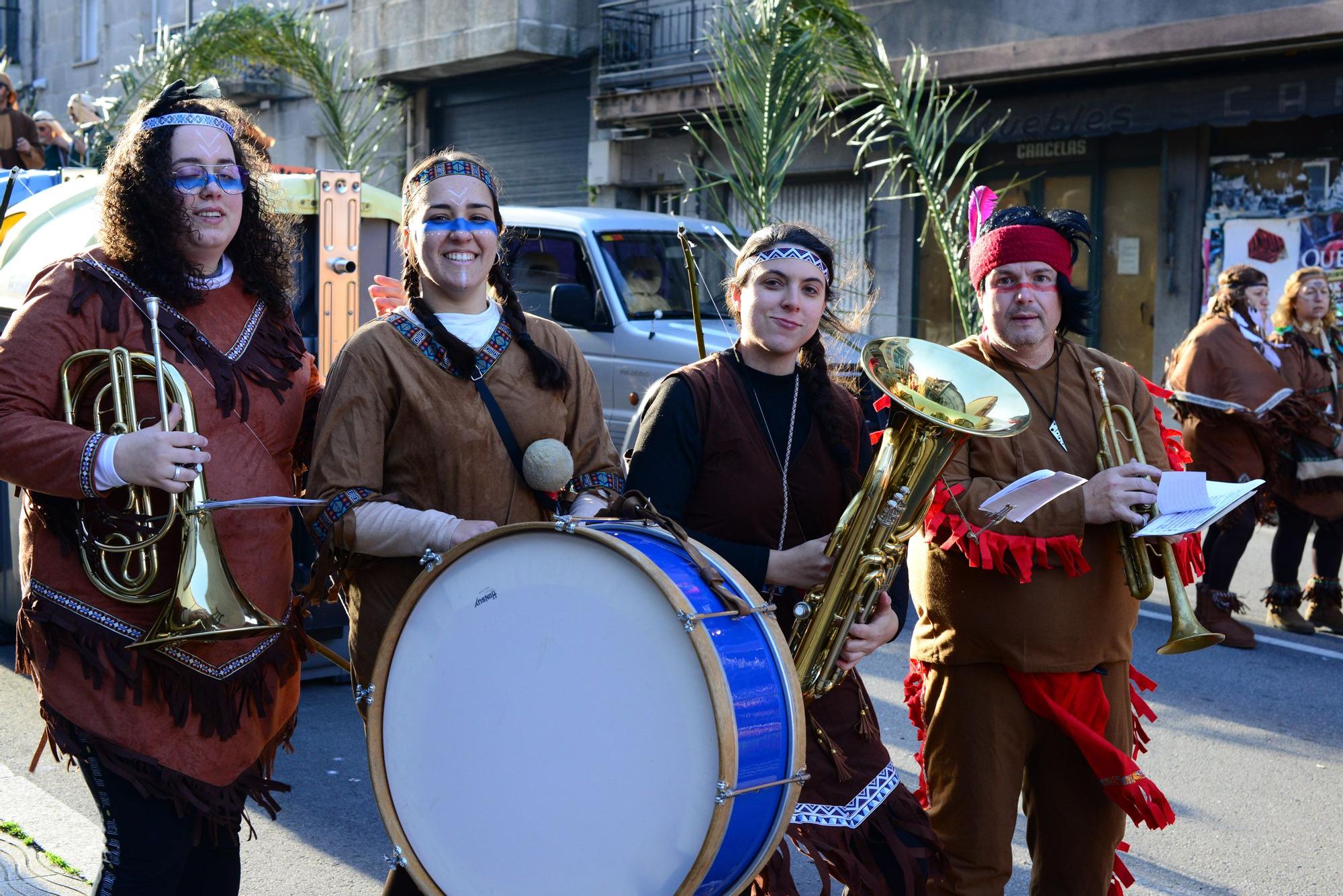 Moaña "llora" el fin del carnaval con el Enterro da Sardiña