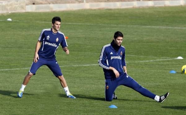 Entrenamiento del lunes del Real Zaragoza