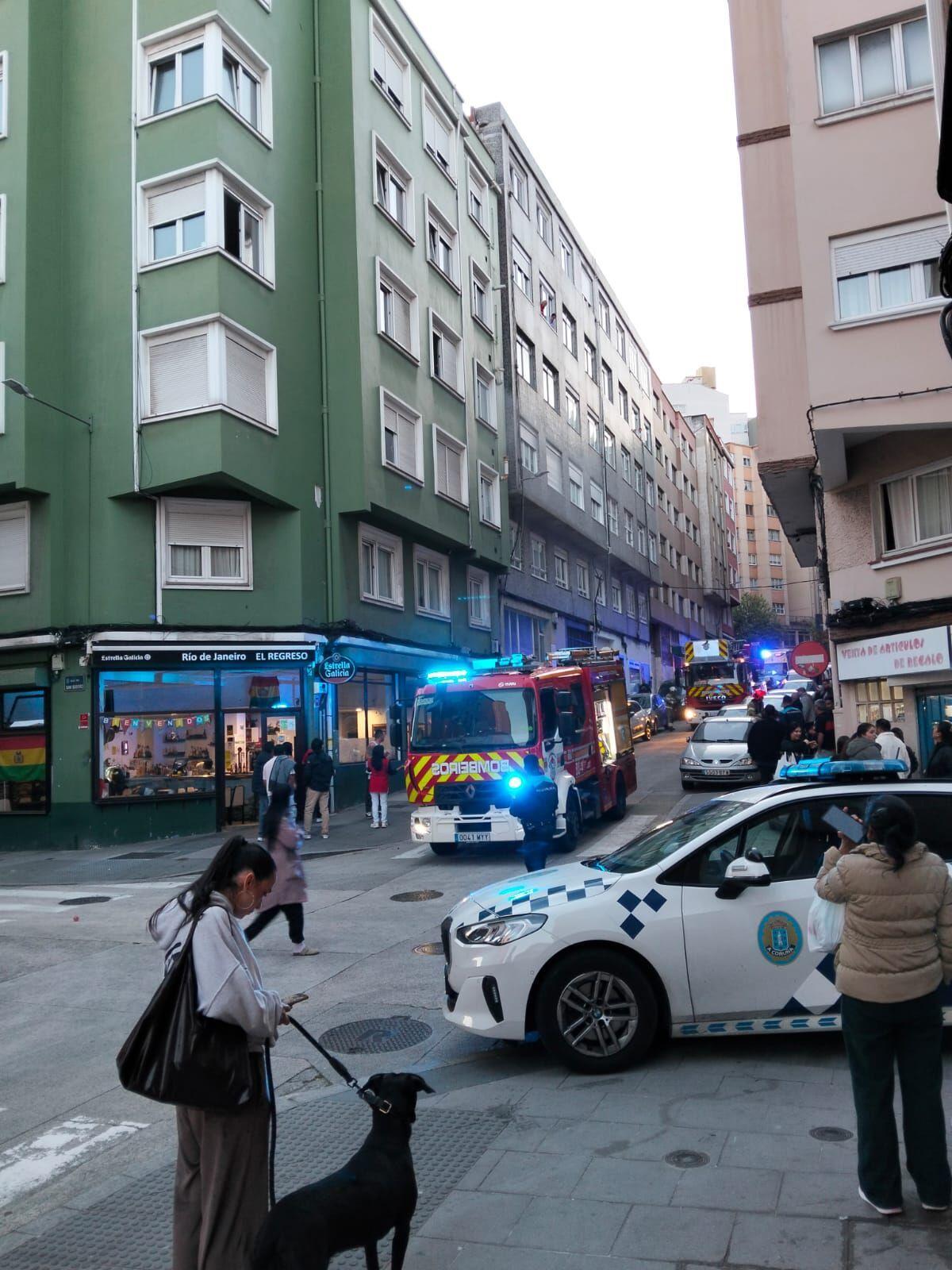 Incendio en la calle Sagrada Familia
