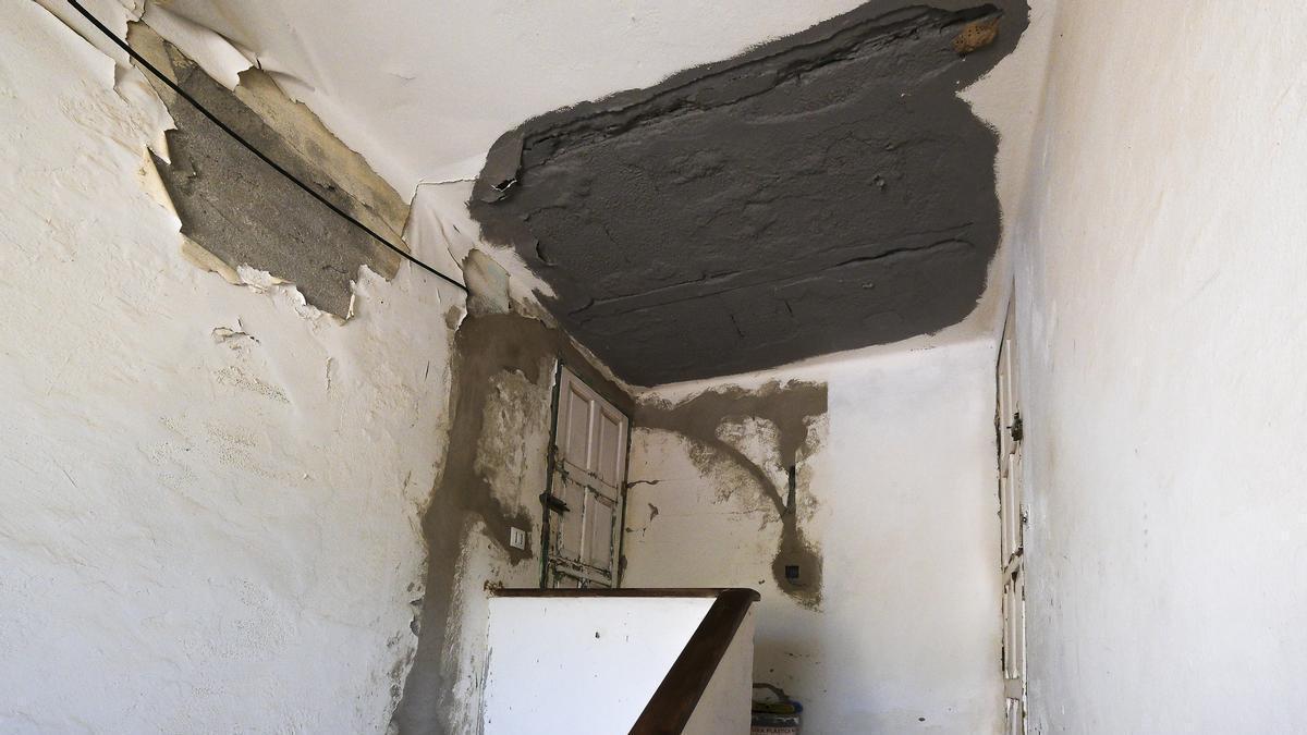 Interior del edificio ocupado