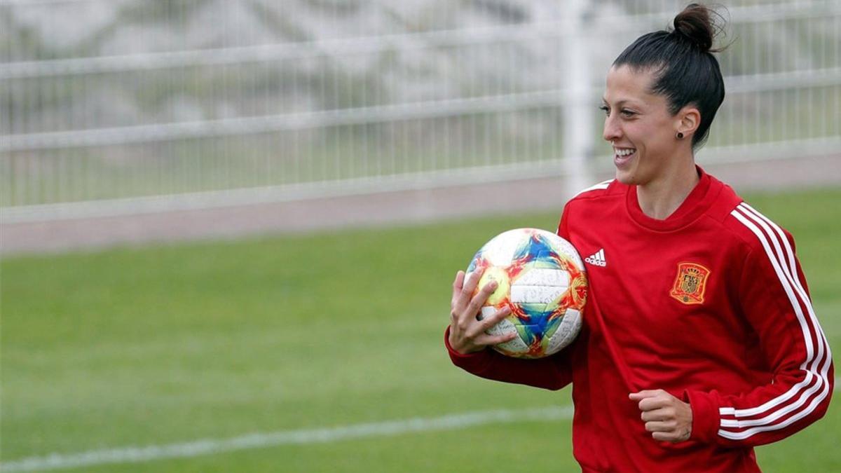 Jenni Hermoso concentrada con la Selección Española