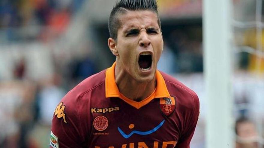 Erik Lamela, con el AS Roma.