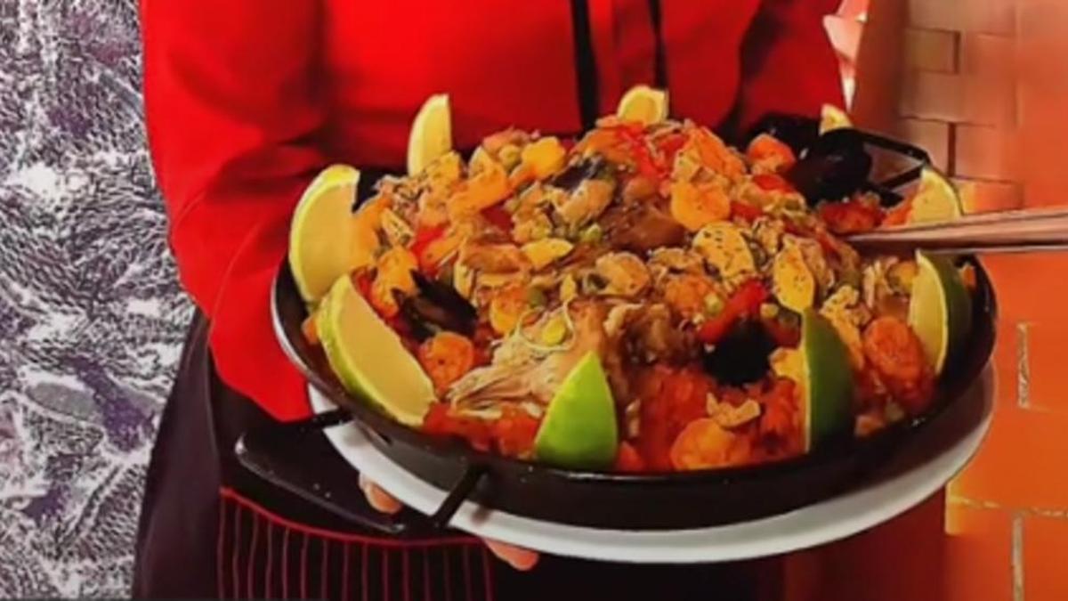 La peculiar paella valenciana de un restaurante colombiano