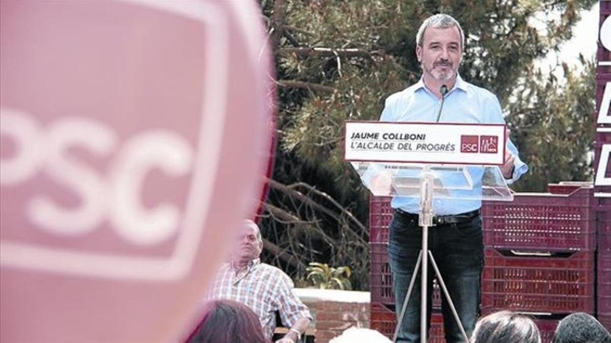 El socialista Jaume Collboni, en los jardines Juan Ponce.