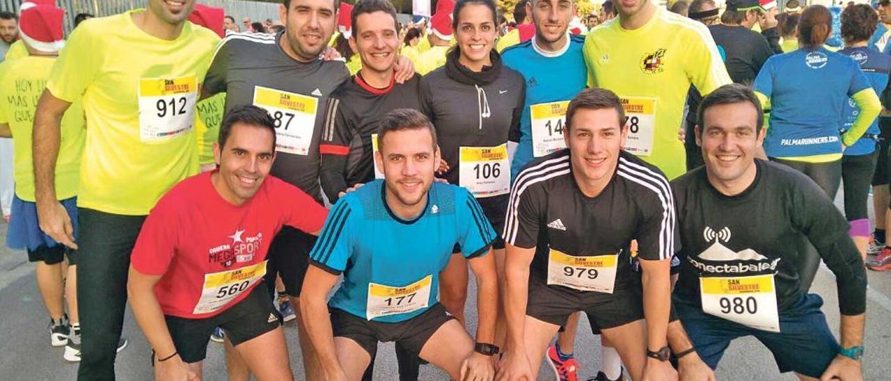 Colegiados del Comité Balear que compitieron en la San Silvestre de Calvià.