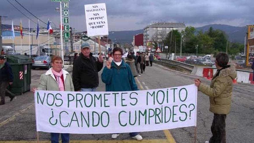 Participantes en la manifestación del pasado lunes.