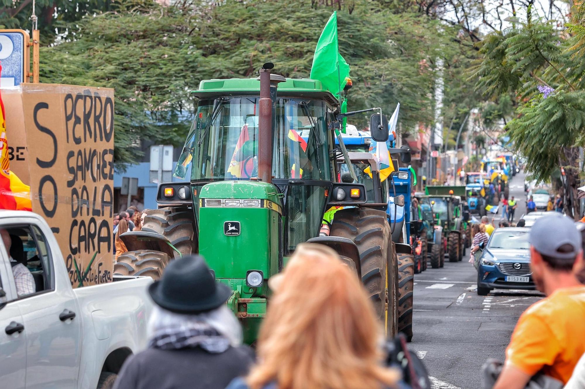 El sector agrario protesta en las calles de Santa Cruz