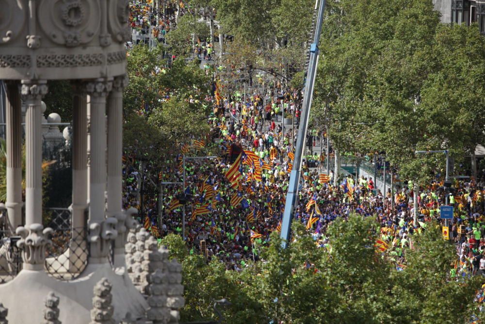 Concentració per la Diada 2017 a Barcelona