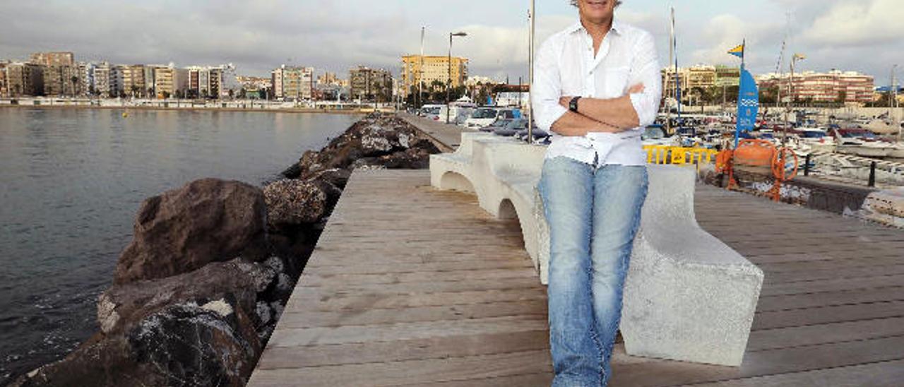 Luis Doreste, en las instalaciones del Real Club Naútico de Gran Canaria.