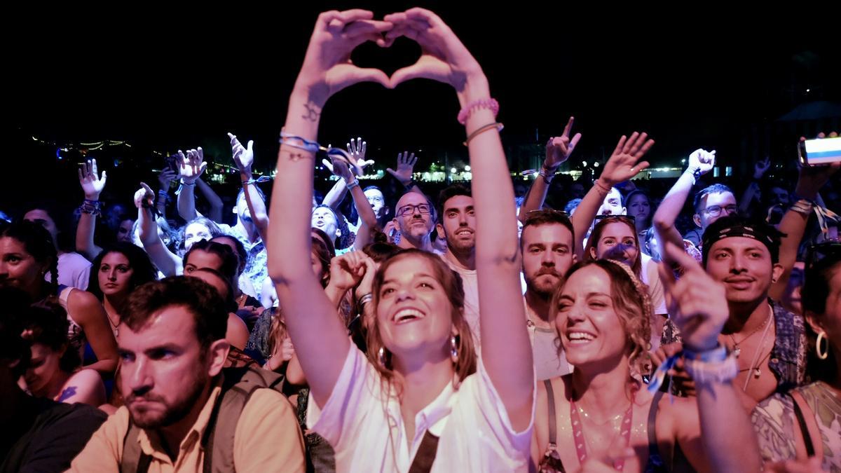 Una imagen del numeroso público del Cala Mijas Fest