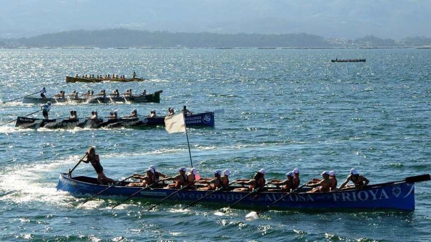 Un momento de la regata disputada ayer en Vilaxoán. // Iñaki Abella